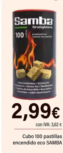 Cash Ifa SAMBA Cubo 100 pastillas encendido eco oferta