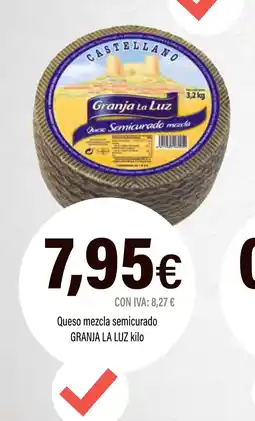 Cash Ifa GRANJA LA LUZ Queso mezcla semicurado oferta