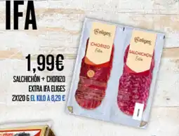 Claudio IFA ELIGES Salchichon+chorizo extra oferta