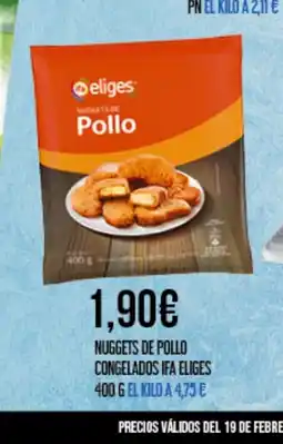 Claudio IFA ELIGES Nuggets de pollo congelados oferta