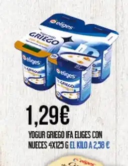 Claudio IFA ELIGES Yogur griego con nueces oferta