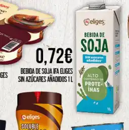 Claudio IFA ELIGES Bebida de soja sin azúcares añadidos oferta