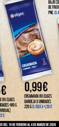 Claudio Ensaimada ifa eliges bandeja 6 unidades oferta