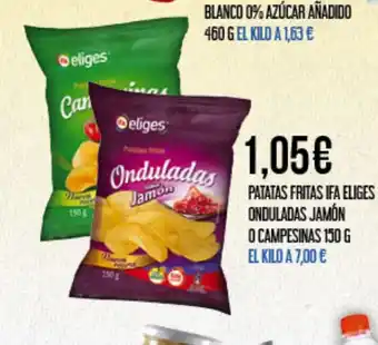 Claudio IFA ELIGES Patatas fritas onduladas jamón o campesinas oferta