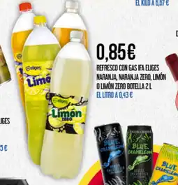 Claudio IFA ELIGES Refresco con gas naranja, naranja zero, limón o limón zero botella oferta