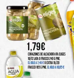 Claudio IFA ELIGES Corazones de alcachofa 10/12 lata o frasco o extra oferta