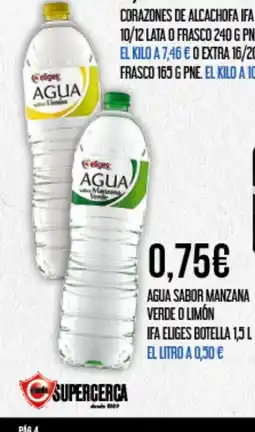 Claudio IFA ELIGES Agua sabor manzana verde o limón oferta