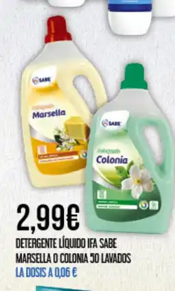 Claudio IFA SABE Detergente líquido marsella o colonia 50 lavados oferta