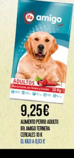 Claudio IFA AMIGO Alimento perro adulto ternera cereales oferta