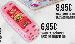 Claudio ELPOZO Fiambre paleta sandwich 11x11 sin gluten oferta