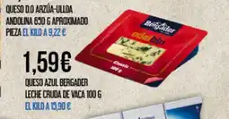 Claudio BERGADER Queso azul leche cruda de vaca oferta