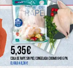 Claudio EXKIMO Cola de rape sin piel congelada oferta