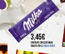Claudio MILKA Chocolate con leche tableta oferta