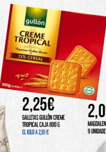 Claudio GULLÓN Galletas creme tropical caja oferta