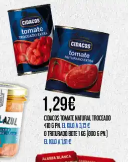 Claudio CIDACOS Tomate natural troceado oferta