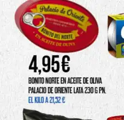 Claudio PALACIO DE ORIENTE Bonito norte en aceite de oliva lata oferta