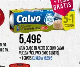 Claudio CALVO Atún claro en aceite de oliva vuelca fácil oferta