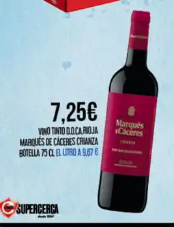 Claudio MARQUÉS DE CÁCERES Vino tinto do.ca rioja crianza botella oferta