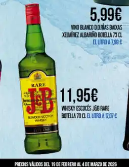Claudio J&B RARE Whisky escocés botella oferta