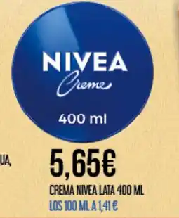 Claudio NIVEA Crema lata oferta
