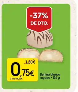 Dialprix Berlina blanca rayada oferta