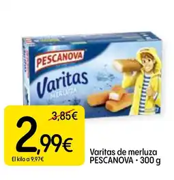 Dialprix PESCANOVA Varitas de merluza oferta
