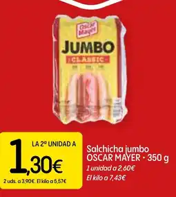 Dialprix OSCAR MAYER Salchicha jumbo oferta