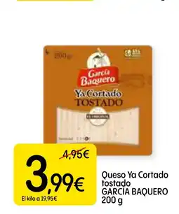 Dialprix GARCÍA BAQUERO Queso Ya Cortado tostado oferta