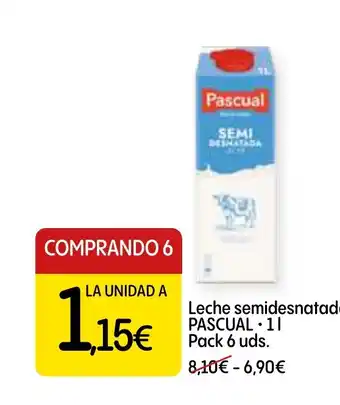 Dialprix PASCUAL Leche semidesnatada oferta