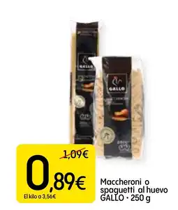Dialprix GALLO Maccheroni o spaguetti al huevo oferta