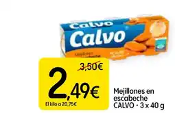 Dialprix CALVO Mejillones en escabeche oferta