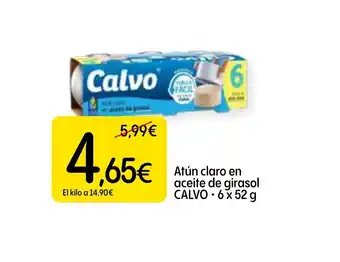 Dialprix CALVO Atún claro en aceite de girasol oferta