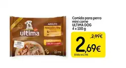 Dialprix ULTIMA DOG Comida para perro mini carne oferta