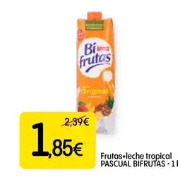 Dialprix PASCUAL BIFRUTAS Frutas+leche tropical oferta