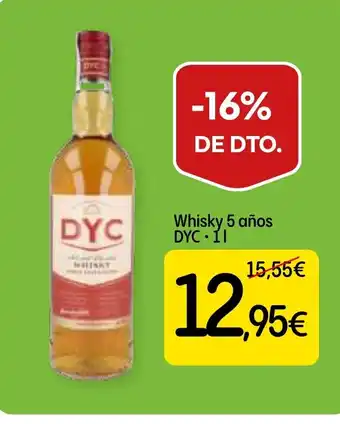 Dialprix DYC Whisky 5 años oferta