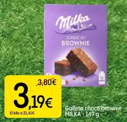 Dialprix MILKA Galleta choco brownie oferta