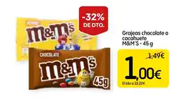 Dialprix M&M'S Grajeas chocolate o cacahuete oferta