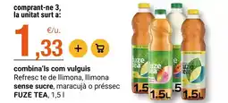 BonpreuEsclat Isco - refresc de llimona, llimona sense sucre, maracuja o préssec oferta