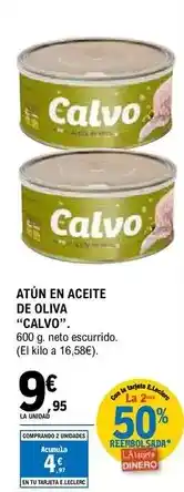 E.Leclerc Calvo - atun en aceite de oliva oferta