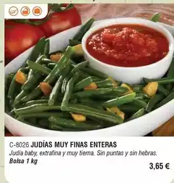 Abordo Judias muy finas enteras oferta