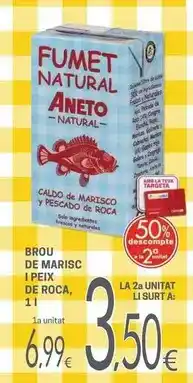 Valvi Supermercats Aneto - brou de marisc i peix de roca oferta