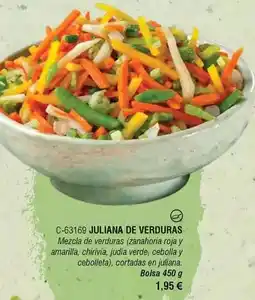 Abordo Juliana de verduras oferta