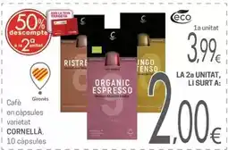 Valvi Supermercats Cornellà - cafè en càpsules oferta