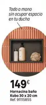 Leroy Merlin Hornaccina bano kubo 30 x 20 cm oferta