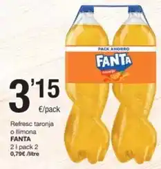 SPAR Fragadis Fanta - refresc taronja o llimona oferta