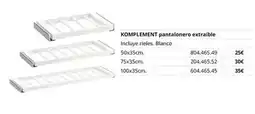 IKEA Blanco - complement pantalonero extraible oferta