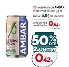 Condis Ambar - cervesa torrada triple zero oferta