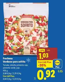 Lidl Freshona - verduras para sofrito oferta