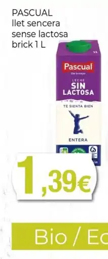 Keisy PASCUAL llet sencera sense lactosa oferta