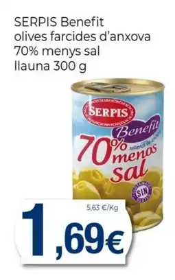 Keisy SERPIS Benefit olives farcides d'anxova 70% menys sal llauna oferta